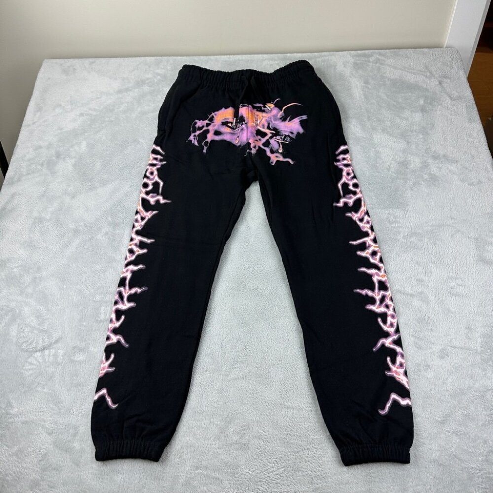 Vlone x Never Broke Again Black 100% Cotton Sweatpants Made in USA Men's Size S